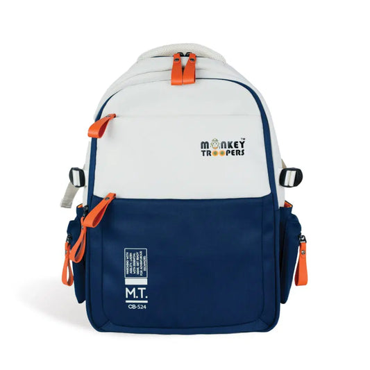 Bouje Laptop Backpack-Your Everyday Adventure | White-Navy