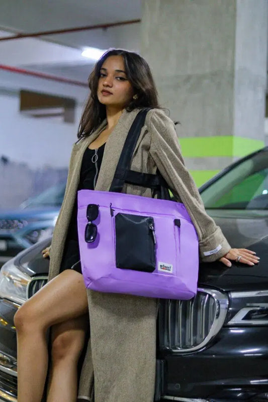 Breeze Laptop Tote Bag | Lavender